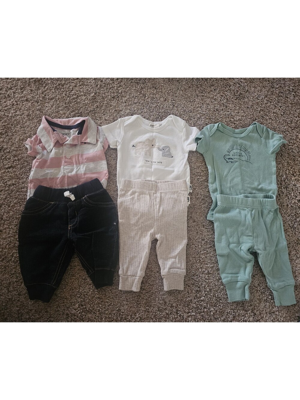 3mo short sleeve outfits Carter's set baby boy